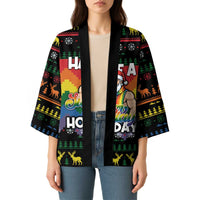Have A Super Gay Holiday Christmas Kimono Xmas Holiday Patterns - Wonder Print Shop