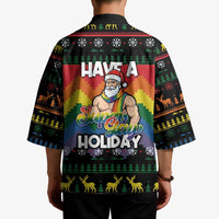 Have A Super Gay Holiday Christmas Kimono Xmas Holiday Patterns - Wonder Print Shop