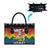Have A Super Gay Holiday Christmas Leather Bag Xmas Holiday Patterns - Wonder Print Shop