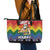 Have A Super Gay Holiday Christmas Leather Tote Bag Xmas Holiday Patterns - Wonder Print Shop