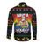 Have A Super Gay Holiday Christmas Long Sleeve Button Shirt Xmas Holiday Patterns - Wonder Print Shop