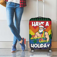 Have A Super Gay Holiday Christmas Luggage Cover Xmas Holiday Patterns - Wonder Print Shop