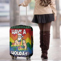 Have A Super Gay Holiday Christmas Luggage Cover Xmas Holiday Patterns - Wonder Print Shop