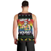 Have A Super Gay Holiday Christmas Men Tank Top Xmas Holiday Patterns - Wonder Print Shop
