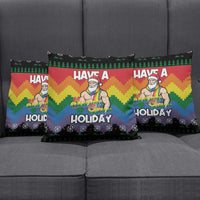 Have A Super Gay Holiday Christmas Pillow Cover Xmas Holiday Patterns - Wonder Print Shop