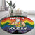 Have A Super Gay Holiday Christmas Round Carpet Xmas Holiday Patterns - Wonder Print Shop
