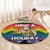 Have A Super Gay Holiday Christmas Round Carpet Xmas Holiday Patterns - Wonder Print Shop