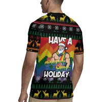Have A Super Gay Holiday Christmas Rugby Jersey Xmas Holiday Patterns - Wonder Print Shop