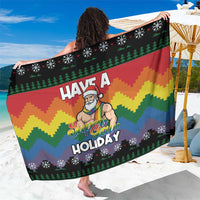 Have A Super Gay Holiday Christmas Sarong Xmas Holiday Patterns - Wonder Print Shop