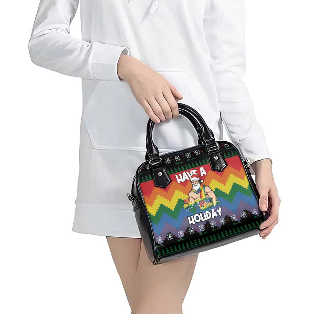 Have A Super Gay Holiday Christmas Shoulder Handbag Xmas Holiday Patterns - Wonder Print Shop