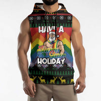 Have A Super Gay Holiday Christmas Sleeveless Hoodie Xmas Holiday Patterns - Wonder Print Shop