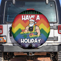 Have A Super Gay Holiday Christmas Spare Tire Cover Xmas Holiday Patterns - Wonder Print Shop