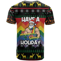 Have A Super Gay Holiday Christmas T Shirt Xmas Holiday Patterns - Wonder Print Shop