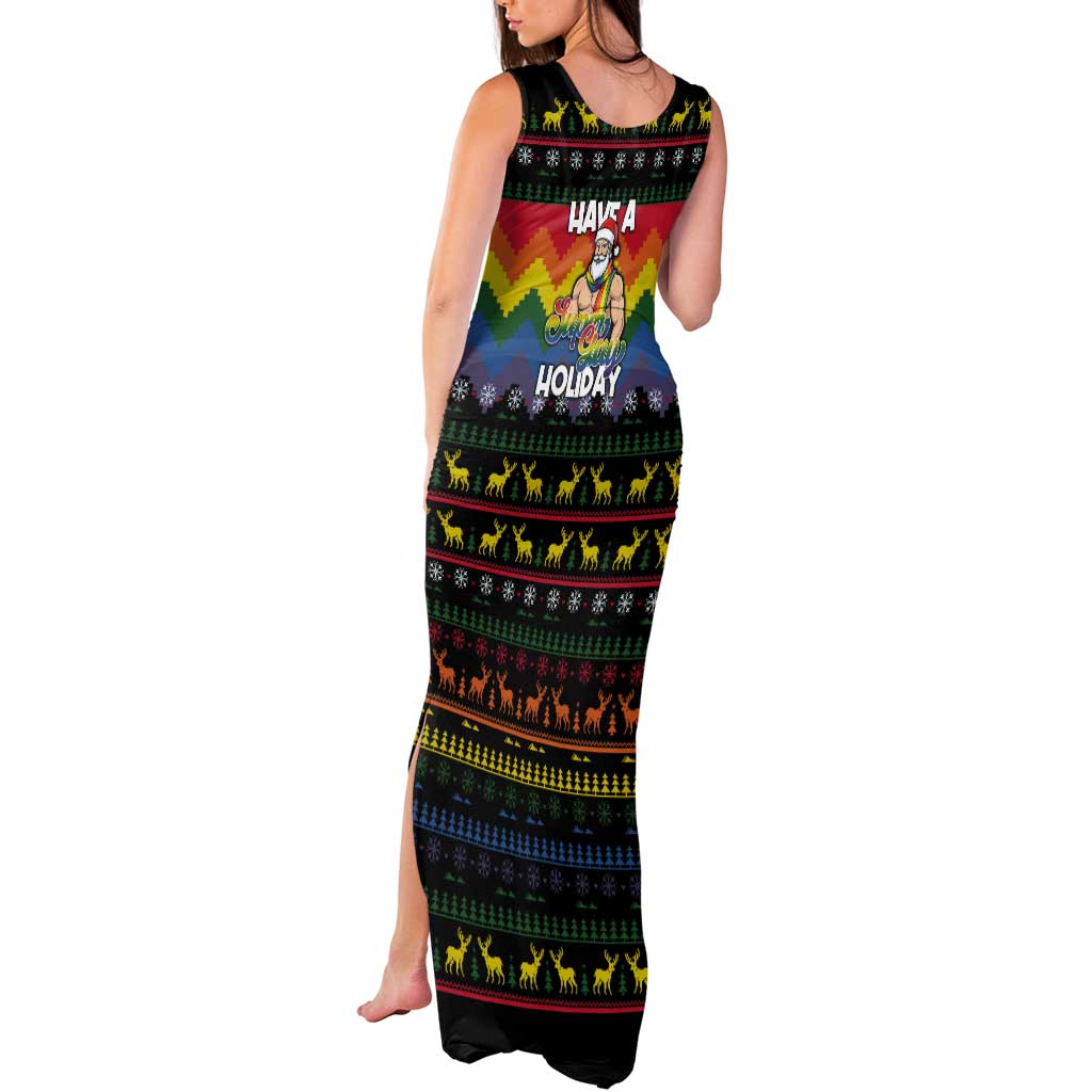 Have A Super Gay Holiday Christmas Tank Maxi Dress Xmas Holiday Patterns - Wonder Print Shop