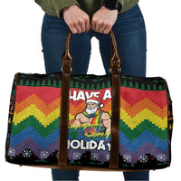 Have A Super Gay Holiday Christmas Travel Bag Xmas Holiday Patterns - Wonder Print Shop