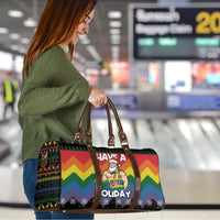 Have A Super Gay Holiday Christmas Travel Bag Xmas Holiday Patterns - Wonder Print Shop