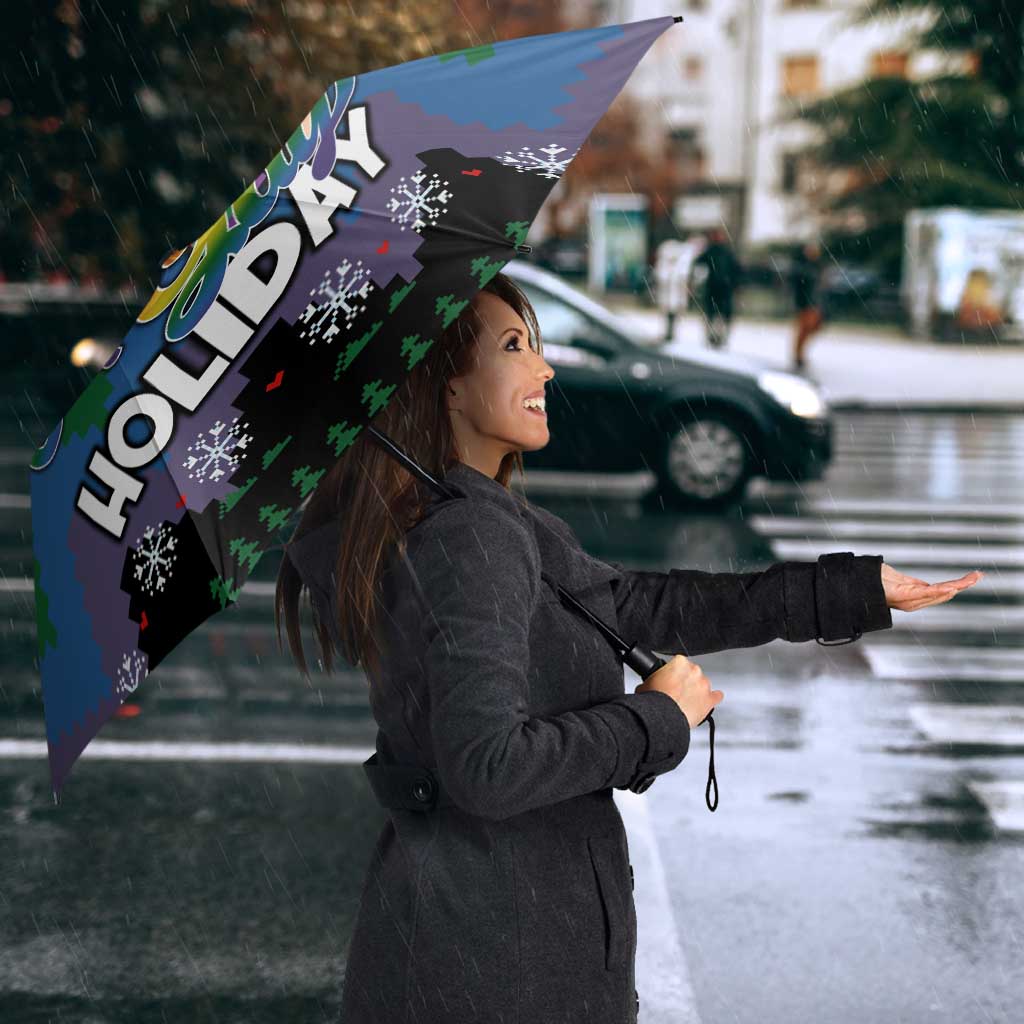 Have A Super Gay Holiday Christmas Umbrella Xmas Holiday Patterns - Wonder Print Shop