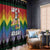 Have A Super Gay Holiday Christmas Window Curtain Xmas Holiday Patterns - Wonder Print Shop