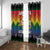 Have A Super Gay Holiday Christmas Window Curtain Xmas Holiday Patterns - Wonder Print Shop