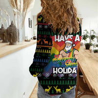 Have A Super Gay Holiday Christmas Women Casual Shirt Xmas Holiday Patterns - Wonder Print Shop