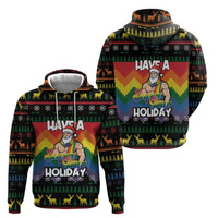 Have A Super Gay Holiday Christmas Zip Hoodie Xmas Holiday Patterns - Wonder Print Shop