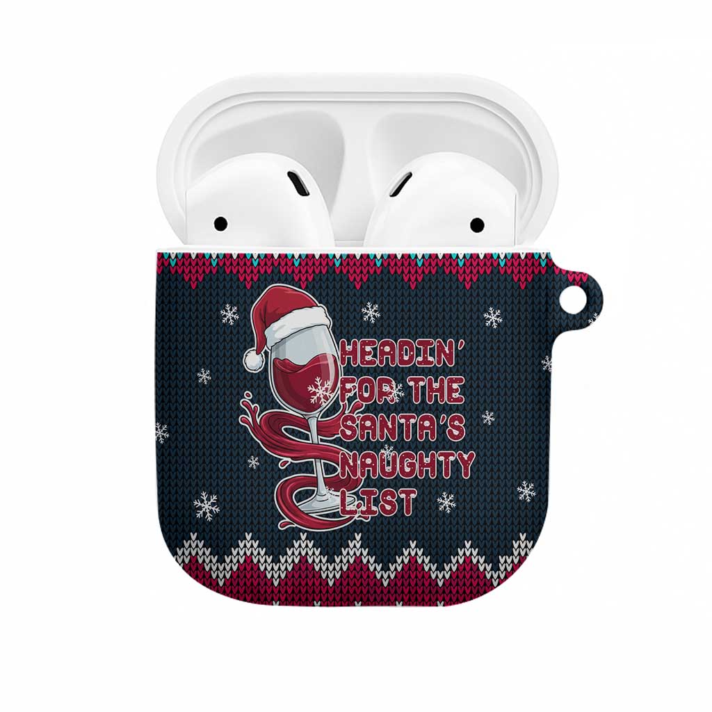 Headin For Santas Naughty Christmas Christmas AirPods Case Xmas Holiday Patterns - Wonder Print Shop