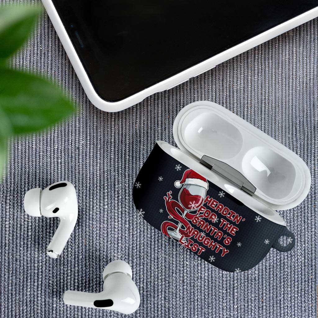 Headin For Santas Naughty Christmas Christmas AirPods Case Xmas Holiday Patterns - Wonder Print Shop