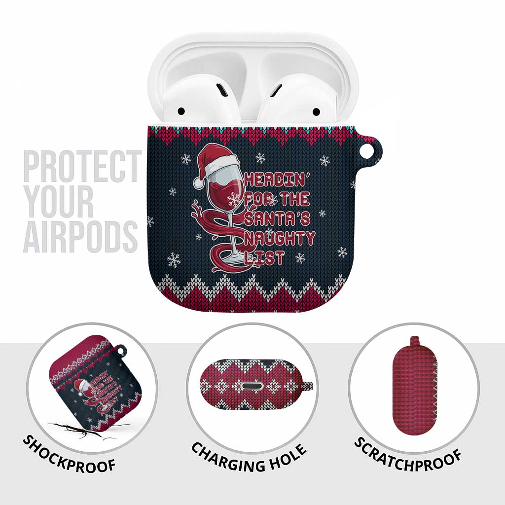 Headin For Santas Naughty Christmas Christmas AirPods Case Xmas Holiday Patterns - Wonder Print Shop
