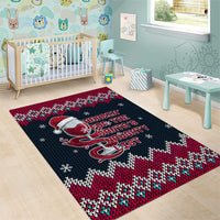 Headin For Santas Naughty Christmas Christmas Area Rug Xmas Holiday Patterns - Wonder Print Shop