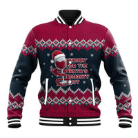 Headin For Santas Naughty Christmas Christmas Baseball Jacket Xmas Holiday Patterns - Wonder Print Shop
