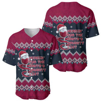 Headin For Santas Naughty Christmas Christmas Baseball Jersey Xmas Holiday Patterns - Wonder Print Shop