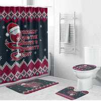 Headin For Santas Naughty Christmas Christmas Bathroom Set Xmas Holiday Patterns - Wonder Print Shop