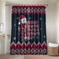 Headin For Santas Naughty Christmas Christmas Bathroom Set Xmas Holiday Patterns - Wonder Print Shop