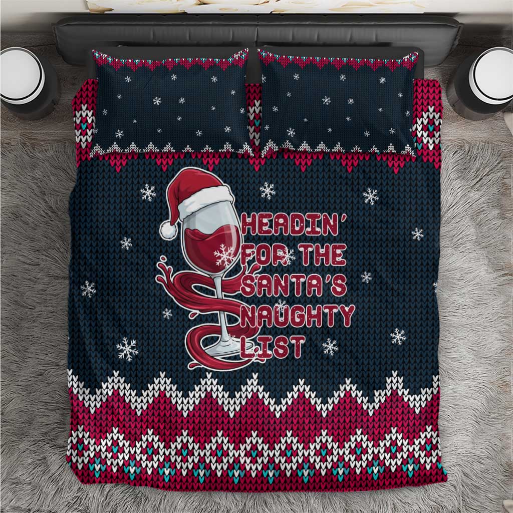 Headin For Santas Naughty Christmas Christmas Bedding Set Xmas Holiday Patterns - Wonder Print Shop