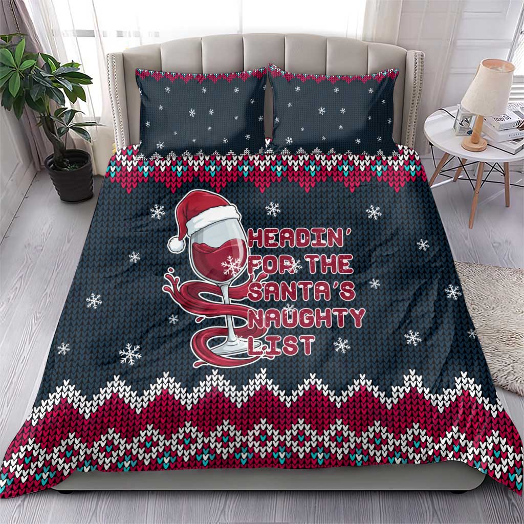 Headin For Santas Naughty Christmas Christmas Bedding Set Xmas Holiday Patterns - Wonder Print Shop