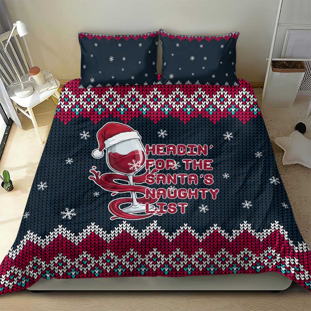 Headin For Santas Naughty Christmas Christmas Bedding Set Xmas Holiday Patterns - Wonder Print Shop