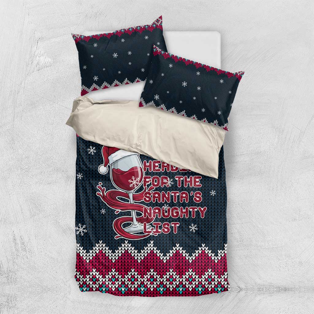 Headin For Santas Naughty Christmas Christmas Bedding Set Xmas Holiday Patterns - Wonder Print Shop