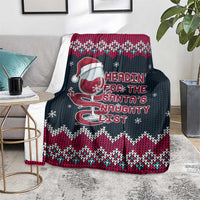 Headin For Santas Naughty Christmas Christmas Blanket Xmas Holiday Patterns - Wonder Print Shop