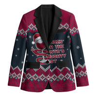Headin For Santas Naughty Christmas Christmas Blazer Xmas Holiday Patterns - Wonder Print Shop