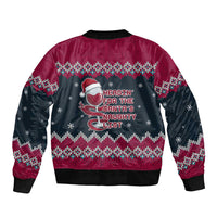 Headin For Santas Naughty Christmas Christmas Bomber Jacket Xmas Holiday Patterns - Wonder Print Shop