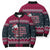 Headin For Santas Naughty Christmas Christmas Bomber Puffer Jacket Xmas Holiday Patterns - Wonder Print Shop