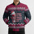 Headin For Santas Naughty Christmas Christmas Bomber Puffer Jacket Xmas Holiday Patterns - Wonder Print Shop