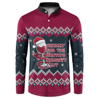 Headin For Santas Naughty Christmas Christmas Button Sweatshirt Xmas Holiday Patterns - Wonder Print Shop