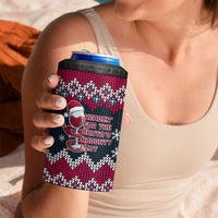 Headin For Santas Naughty Christmas Christmas 4 in 1 Can Cooler Tumbler Xmas Holiday Patterns - Wonder Print Shop