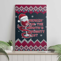 Headin For Santas Naughty Christmas Christmas Canvas Wall Art Xmas Holiday Patterns - Wonder Print Shop