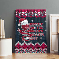 Headin For Santas Naughty Christmas Christmas Canvas Wall Art Xmas Holiday Patterns - Wonder Print Shop