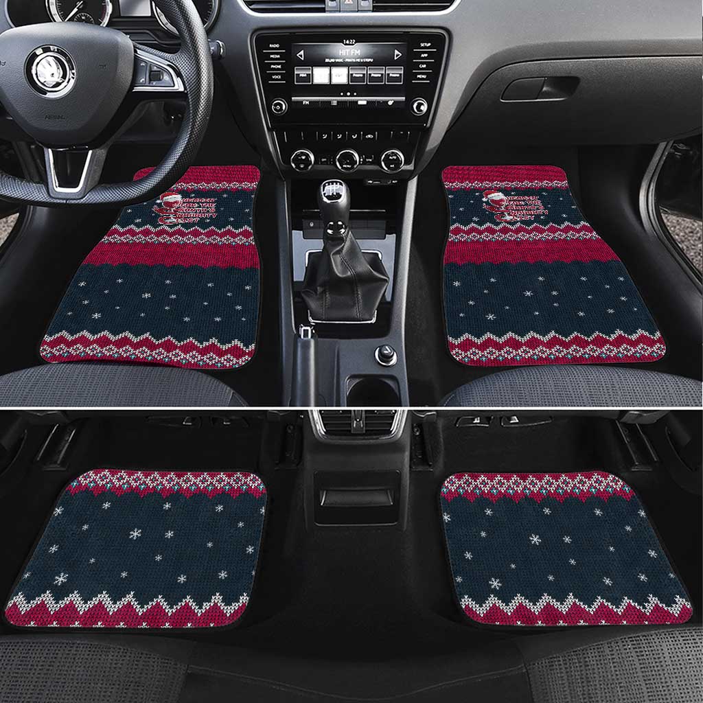 Headin For Santas Naughty Christmas Christmas Car Mats Xmas Holiday Patterns - Wonder Print Shop