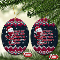 Headin For Santas Naughty Christmas Ceramic Ornament Xmas Holiday Patterns - Wonder Print Shop