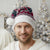 Headin For Santas Naughty Christmas Christmas Santa Hat Xmas Holiday Patterns - Wonder Print Shop