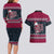 Headin For Santas Naughty Christmas Christmas Couples Matching Long Sleeve Bodycon Dress and Hawaiian Shirt Xmas Holiday Patterns - Wonder Print Shop